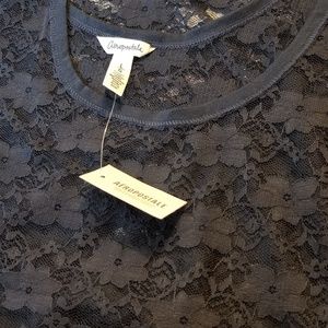 NWT Aeropostale Navy Lace Tank